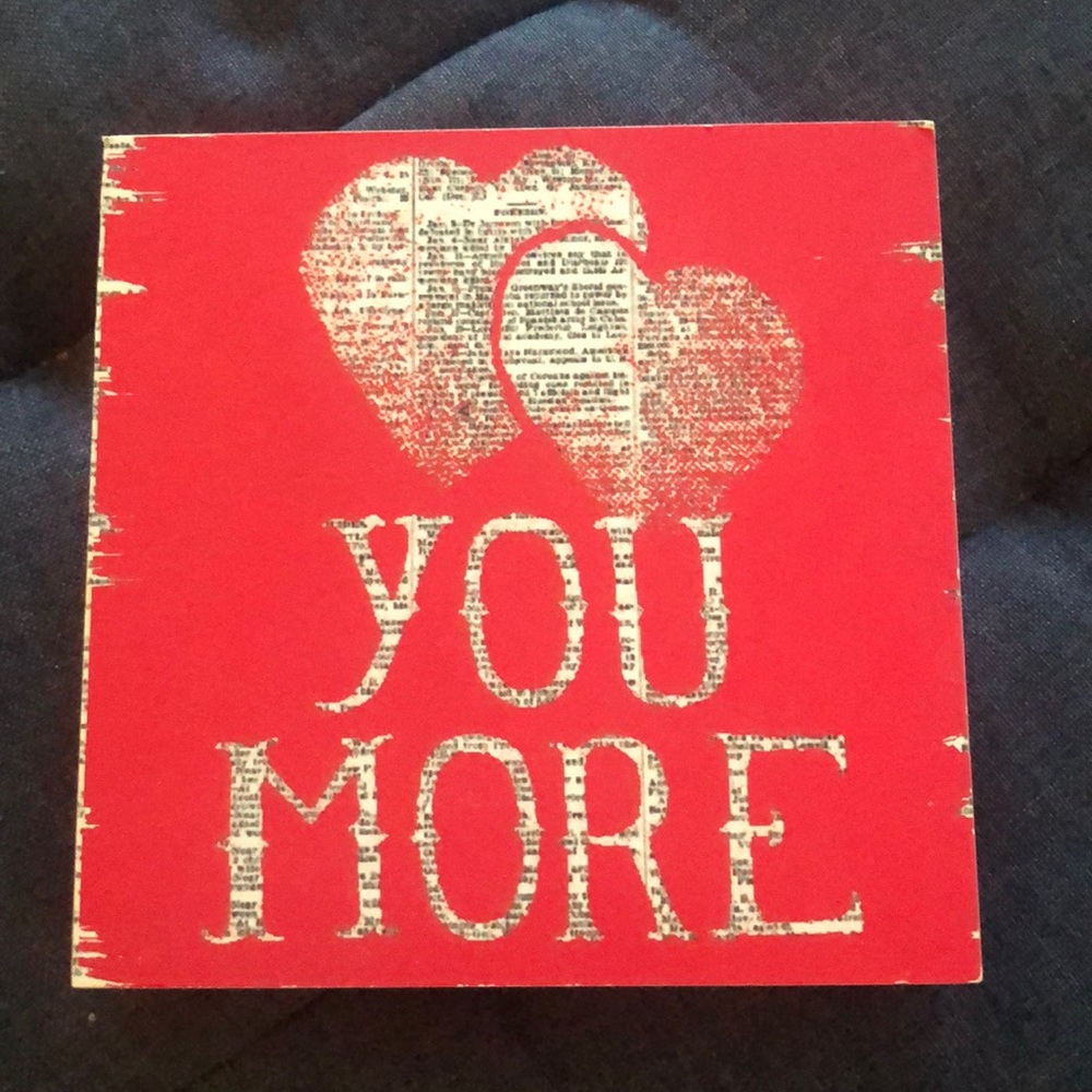 Love you more wooden box - perfect Christmas gift